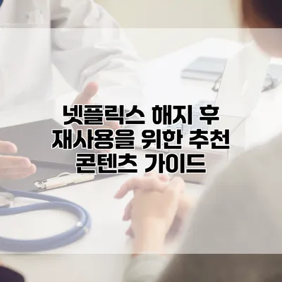 넷플릭스 해지 후 재사용을 위한 추천 콘텐츠 가이드